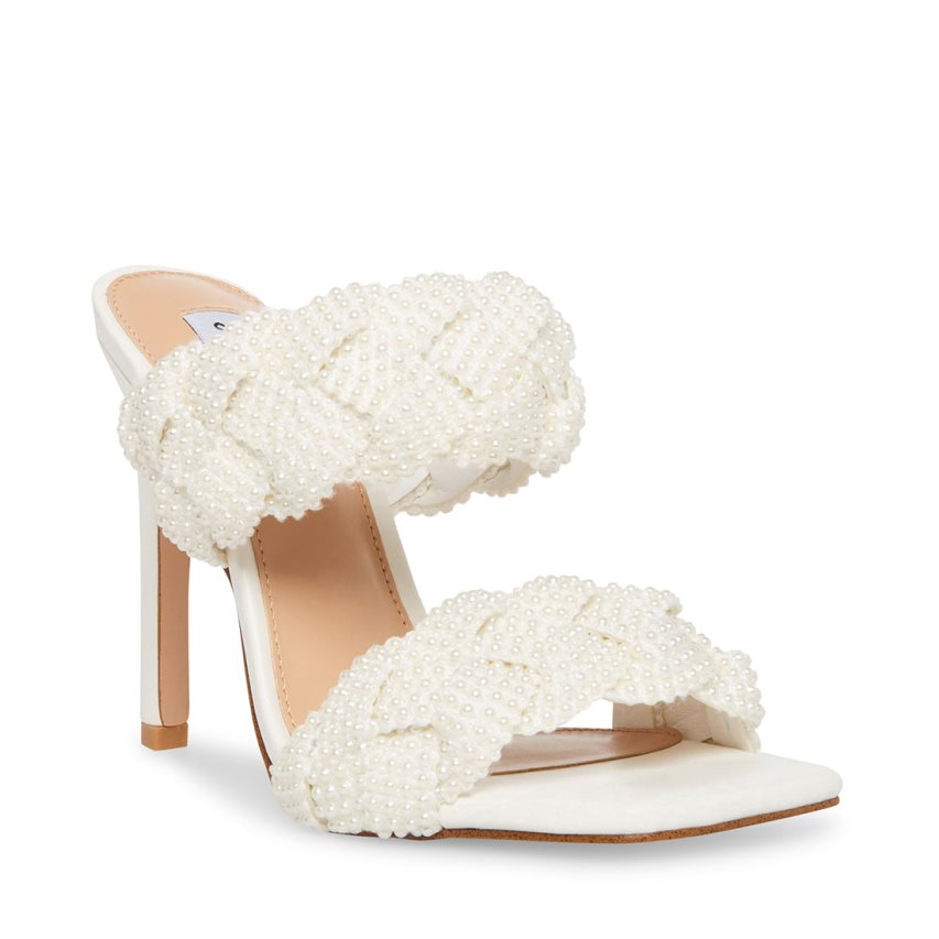 Sandalias Tacones Steve Madden Kenley-p Mujer Blancas | ES JUSE06